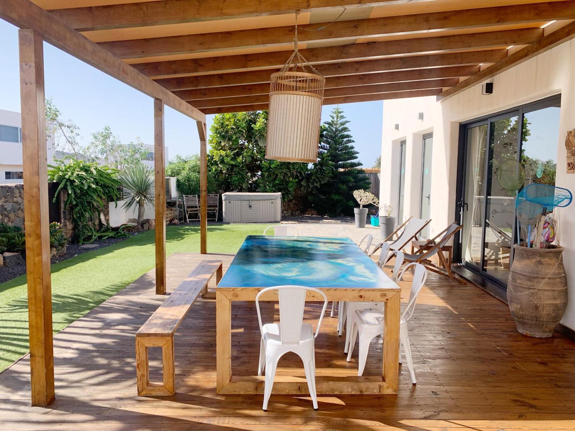 Agua Guesthouse Lajares Villa Con Jacuzzi Экстерьер фото